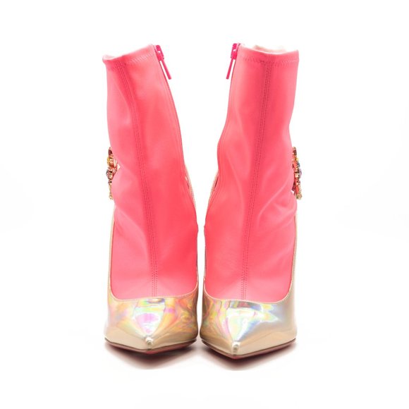 Christian Louboutin Jessie Joli Crystal Embellished Bootie EU 38.5 - Picture 6 of 9